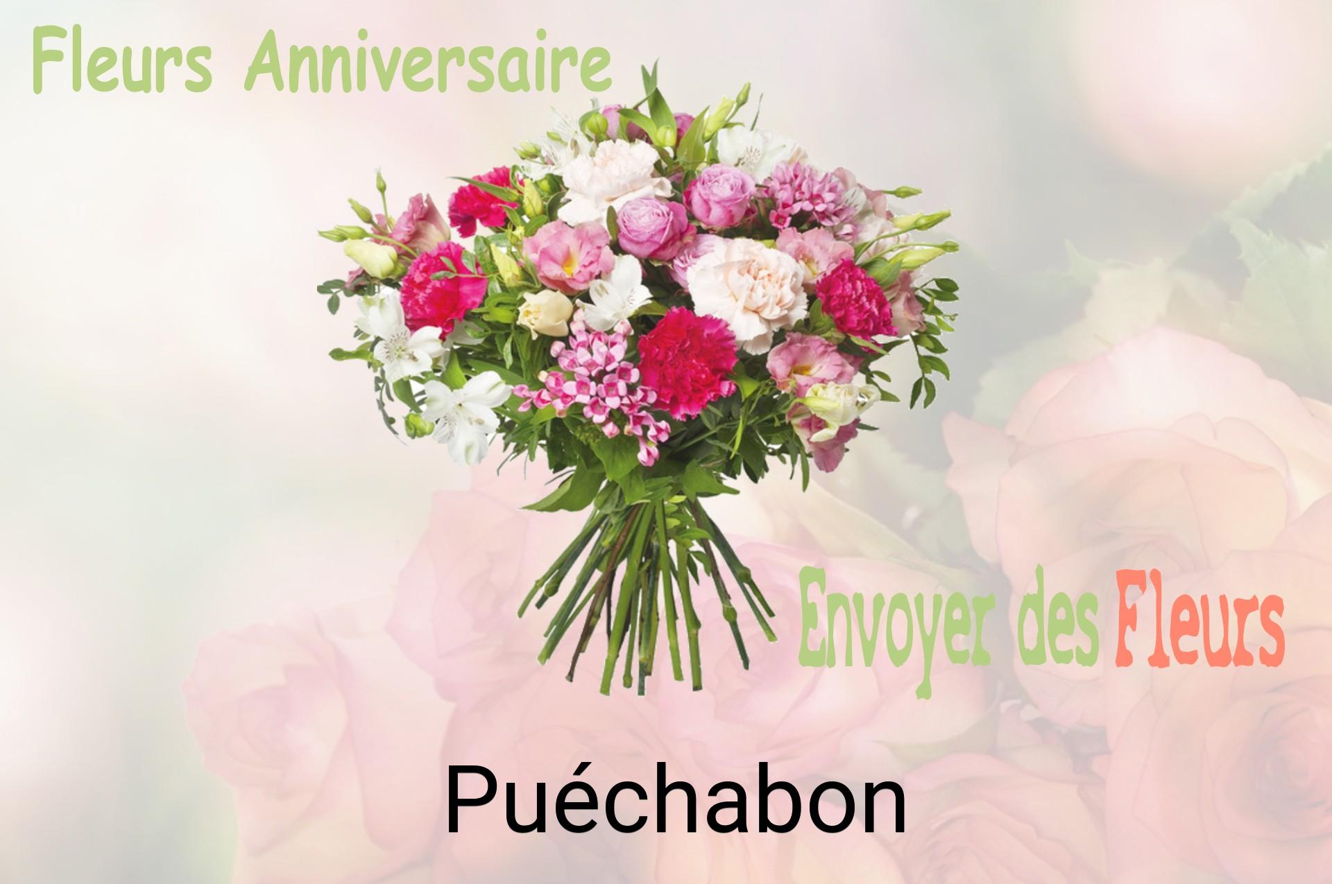 Bouquet de fleurs d’anniversaire livré à Puéchabon