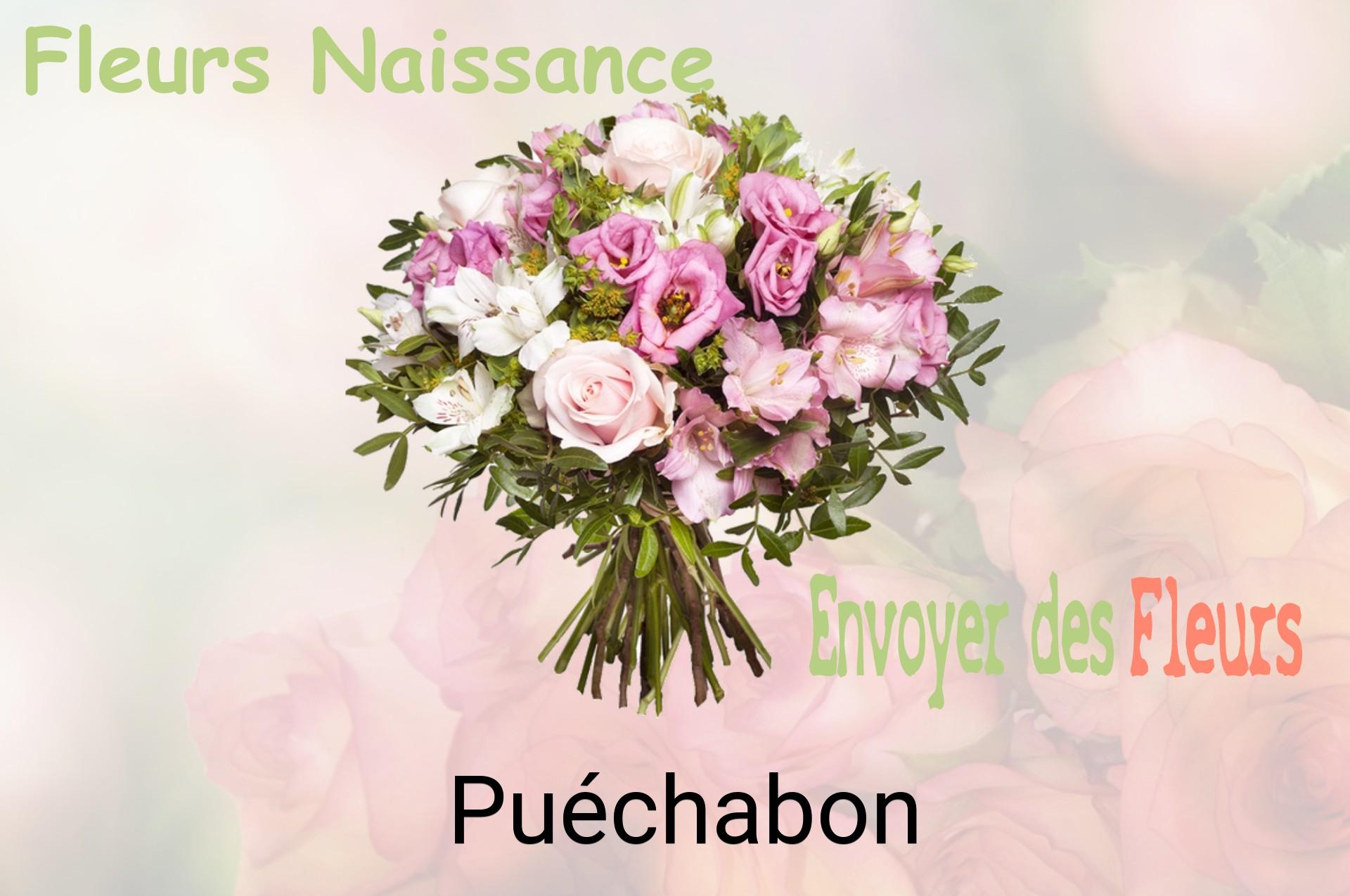 Bouquet de fleurs de naissance livré à Puéchabon